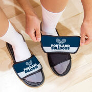 Tennis Repwell&reg; Slide Sandals - Team Name Colorblock