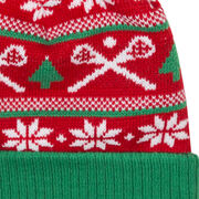 Lacrosse Knit Hat - Crossed Sticks Ugly Sweater