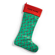 Guys Lacrosse Stocking - Lacrosse Santa