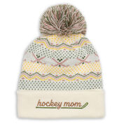 Hockey Knit Hat - Hockey Mom Fair Isle