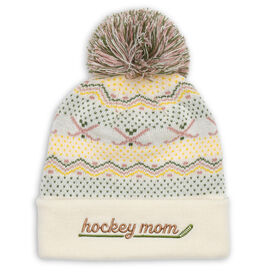Hockey Knit Hat - Hockey Mom Fair Isle