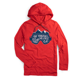 Men's Skiing Lightweight Hoodie - The Mountains Are Calling