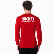 Hockey Tshirt Long Sleeve - All Day Every Day (Back Design)