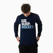 Hockey Tshirt Long Sleeve - Eat. Sleep. Hockey