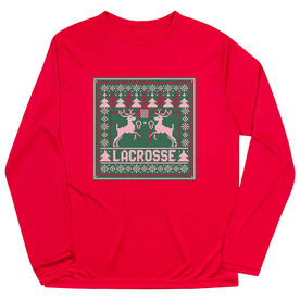 Lacrosse Long Sleeve Performance Tee - Lacrosse Christmas Knit
