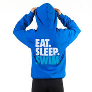 Swimming Hooded Sweatshirt - Eat. Sleep. Swim. (Back Design)