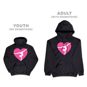 Gymnastics Hooded Sweatshirt - Gymnast Heart