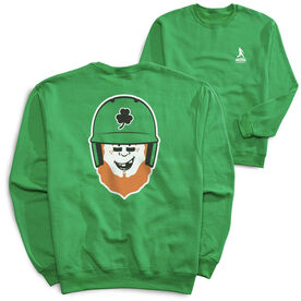 Baseball Crewneck Sweatshirt - Lucky McCurveball (Back Design)
