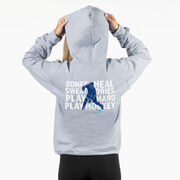 Hockey Hooded Sweatshirt - Bones Heal Hockey (Back Design) 