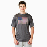 Baseball Short Sleeve Performance Tee - Patriotic Baseball