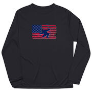 Hockey Long Sleeve Performance Tee - Hockey Land That We Love