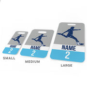 Soccer Bag/Luggage Tag - Personalized Soccer Guy Name and Number