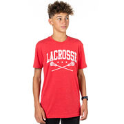 Guys Lacrosse Short Sleeve T-Shirt - Crossed Sticks