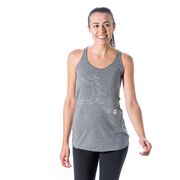 Soccer Women's Everyday Tank Top - Soccer Girl Player Sketch