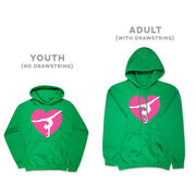 Gymnastics Hooded Sweatshirt - Gymnast Heart