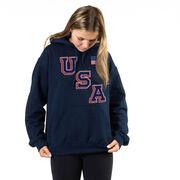 Hockey Hooded Sweatshirt - Hockey USA Gold