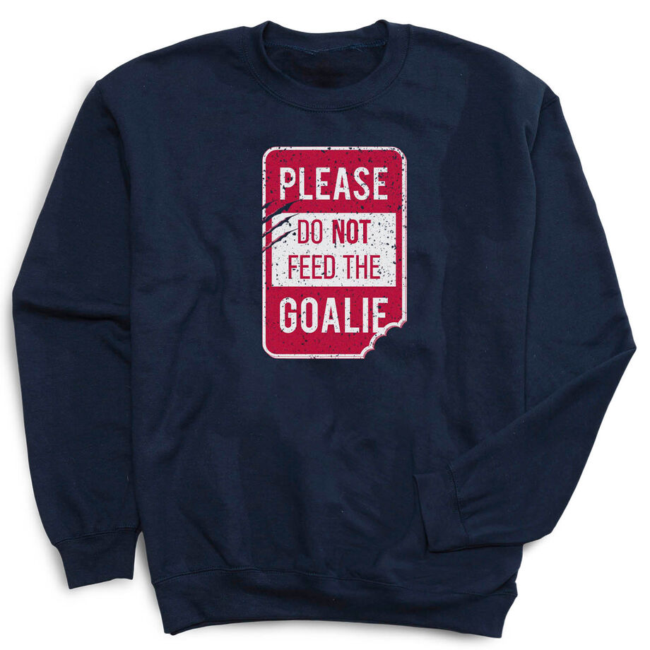 Hockey Crewneck Sweatshirt -  Ain't Afraid of No Post