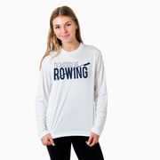 Crew Long Sleeve Performance Tee - I'd Rather Be Rowing