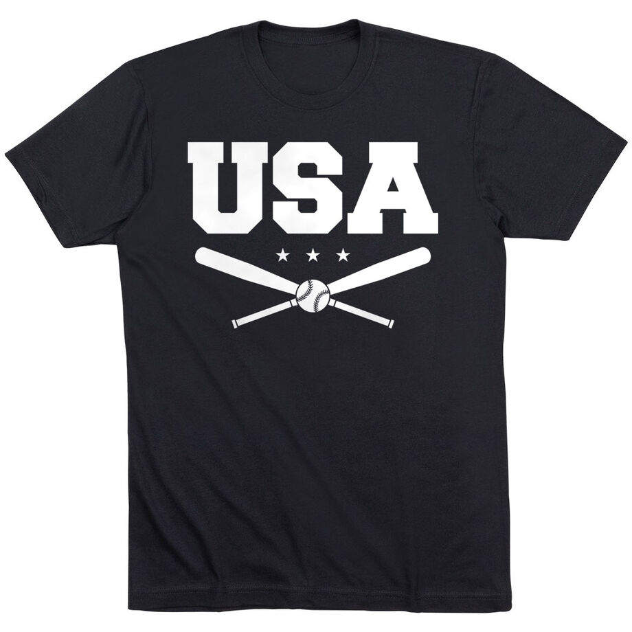 Baseball T-Shirt Short Sleeve - USA