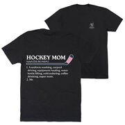 Hockey Short Sleeve T-Shirt - Hockey Mom Definition (Back Design) 