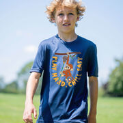 Guys Lacrosse Short Sleeve Performance Tee - Play Hard, Chill Easy