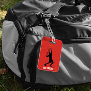 Tennis Bag/Luggage Tag - Personalized Guy Tennis Player