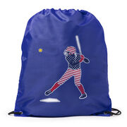 Softball Drawstring Backpack - Softball Star