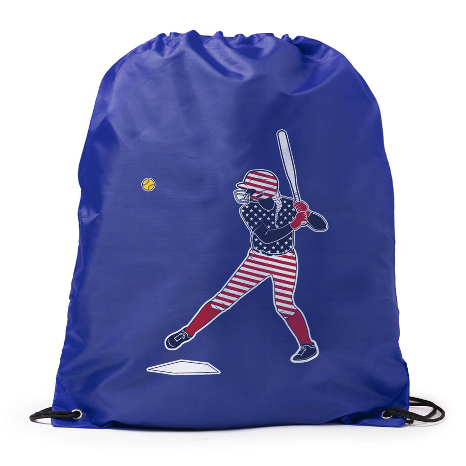 Softball Drawstring Backpack - Softball Star