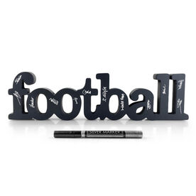 Football Ready For Team Autograph Wood Words