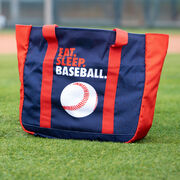 Baseball Tote Bag - Eat Sleep Baseball