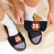 Basketball Repwell&reg; Slide Sandals - Basketball With Number
