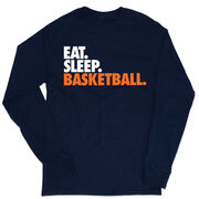 Basketball Tshirt Long Sleeve - Eat. Sleep. Basketball