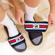Hockey Repwell&reg; Slide Sandals - Number Stripes