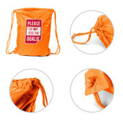 Hockey Drawstring Backpack - Don't Feed The Goalie