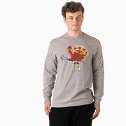 Guys Lacrosse T-Shirt Long Sleeve - Top Cheddar Turkey Tom