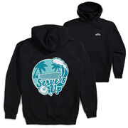 Pickleball Hooded Sweatshirt - Serve's Up (Back Design)