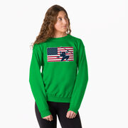 Hockey Crewneck Sweatshirt - Patriotic Hockey