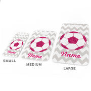 Soccer Bag/Luggage Tag - Personalized Glitter Soccer Ball