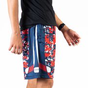 Hockey Beckett&trade; Shorts - Patriotic Digital Camo