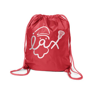 Lacrosse Drawstring Backpack - Santa Lax Face
