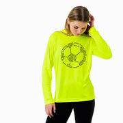 Soccer Long Sleeve Performance Tee - Soccer Words