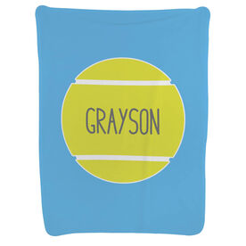 Tennis Baby Blanket - Personalized Tennis Ball
