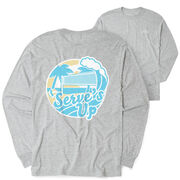 Volleyball Tshirt Long Sleeve - Serve's Up (Back Design)