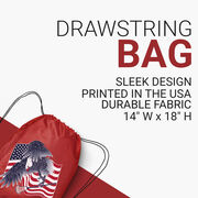 Guys Lacrosse Drawstring Backpack - Lacrosse Eagle