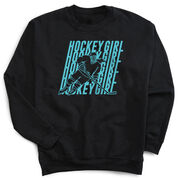 Hockey Crewneck Sweatshirt - Hockey Girl Repeat