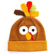 Happy Hatter Thanksgiving Turkey Knit Beanie Hat