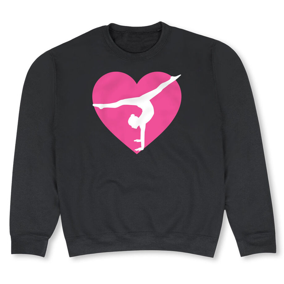 Gymnastics Crewneck Sweatshirt - Gymnast Heart