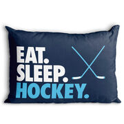 Hockey Pillowcase - Eat. Sleep. Hockey.