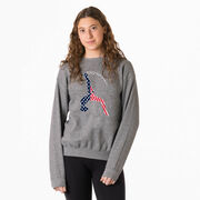 Gymnastics Crewneck Sweatshirt - Stars and Stripes Gymnast