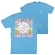 Volleyball Short Sleeve T-Shirt - Bump, Set, Spike (Back Design)